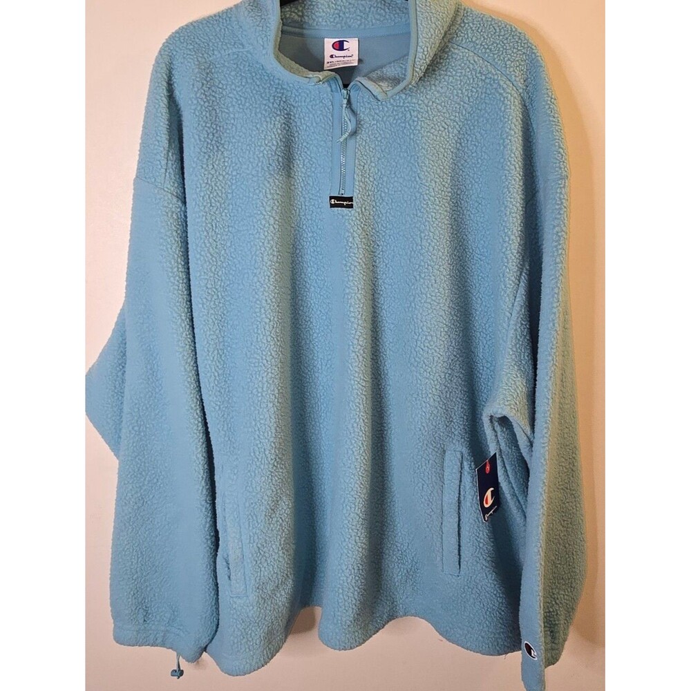 Champion 1/4 Zip Fleece Sweatshirt Mens 3xl
